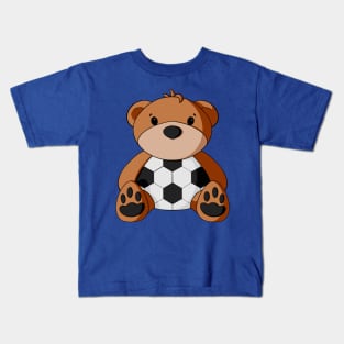 Soccer Teddy Bear Kids T-Shirt